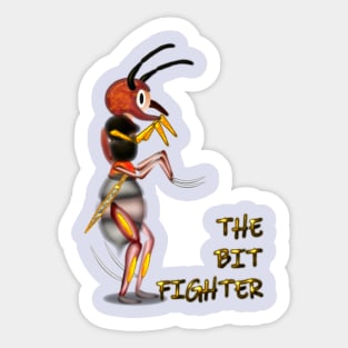 The Bit Fighter Sticker